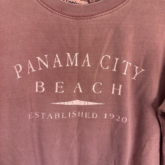 Panama City Beach Women’s Pink Crewneck Sweater Size Small - Picture 2 of 10